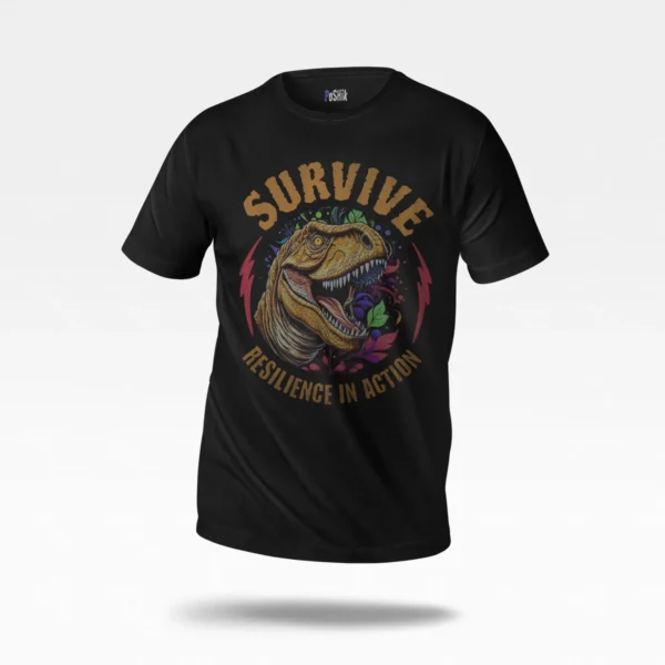 تیشرت دایناسور طرح Survive