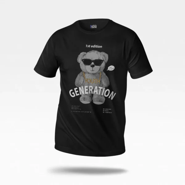 تیشرت خرس رترو طرح Youth Generation