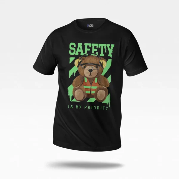 تیشرت خرس ایمنی طرح Safety Is My Priority