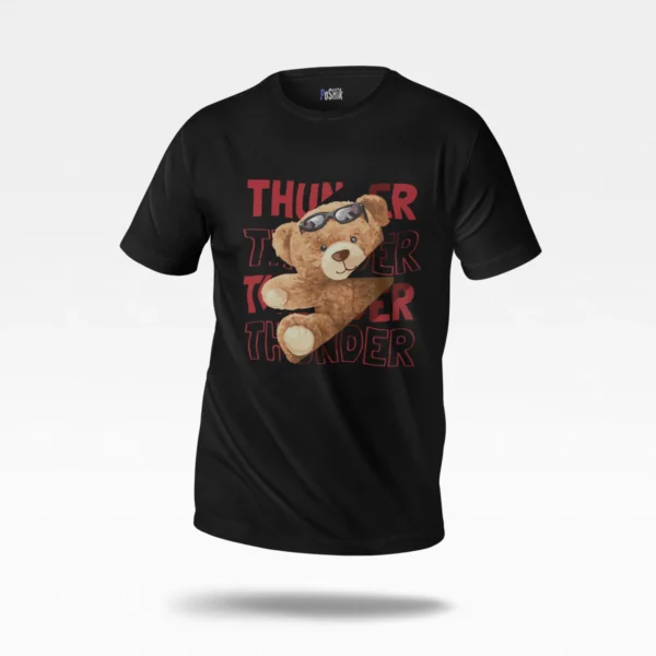 تیشرت خرس کارتونی طرح Thunder