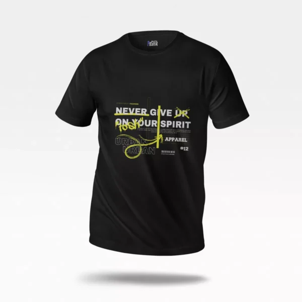 تیشرت استریت‌ویر انگیزشی طرح Never Give Up