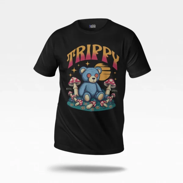 تیشرت خرس کارتونی طرح Trippy