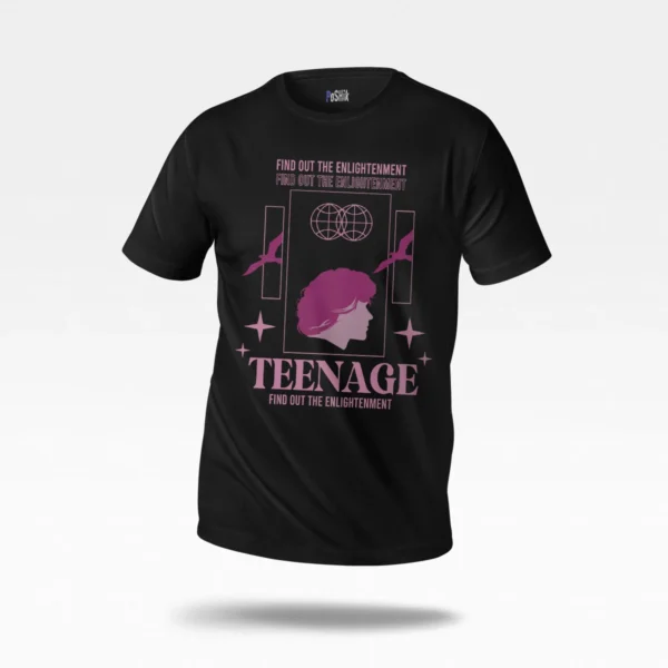 تیشرت تایپوگرافی نوجوان طرح Teenage Enlightenment