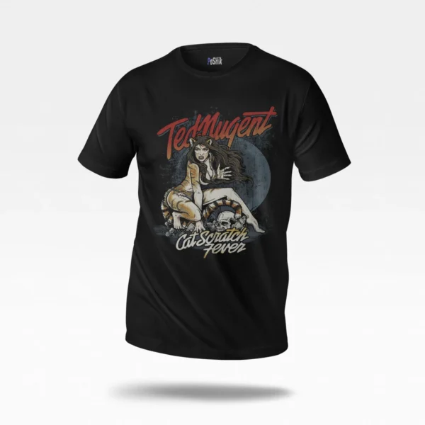 تیشرت تد نوجنت طرح Cat Scratch Fever (Ted Nugent)