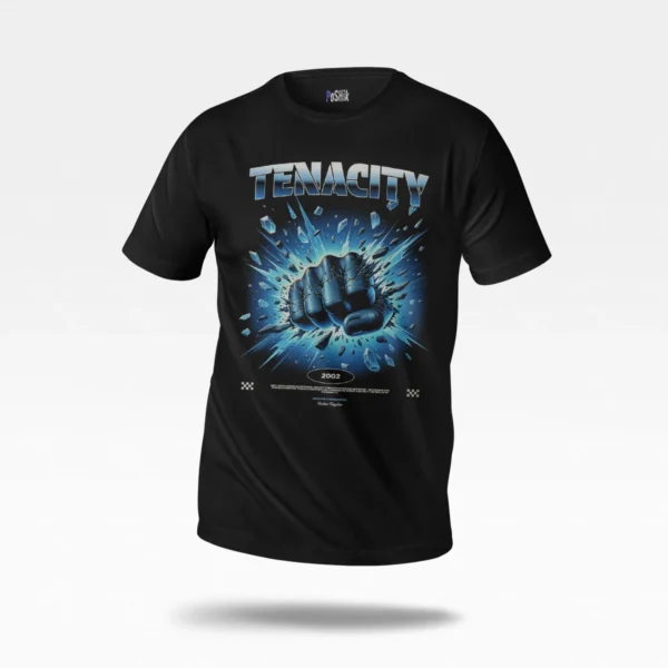 تیشرت انگیزشی مشت طرح Tenacity