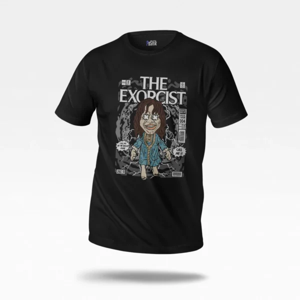 تیشرت فیلم جن‌گیر طرح کارتونی (The Exorcist)