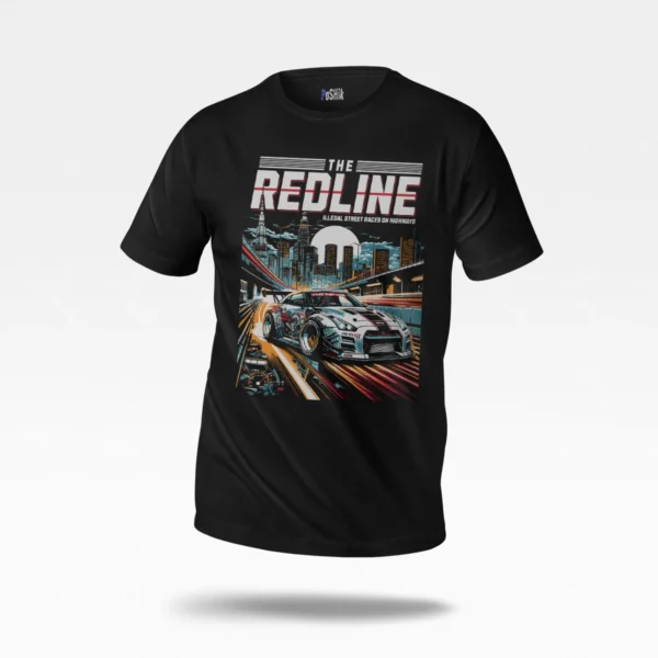 تیشرت ماشین مسابقه‌ای طرح The Redline