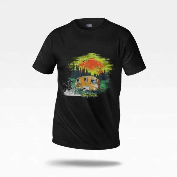 تیشرت کمپینگ طرح Happy Camper