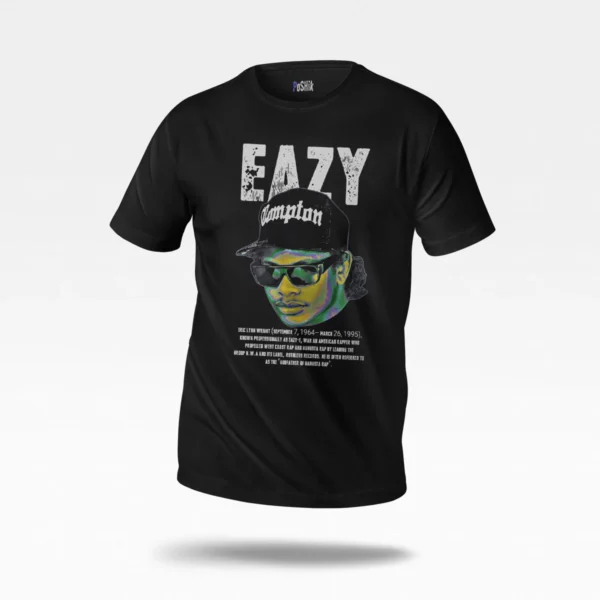 تیشرت ایزی-ئی طرح پرتره هیپ‌هاپ (Eazy-E)