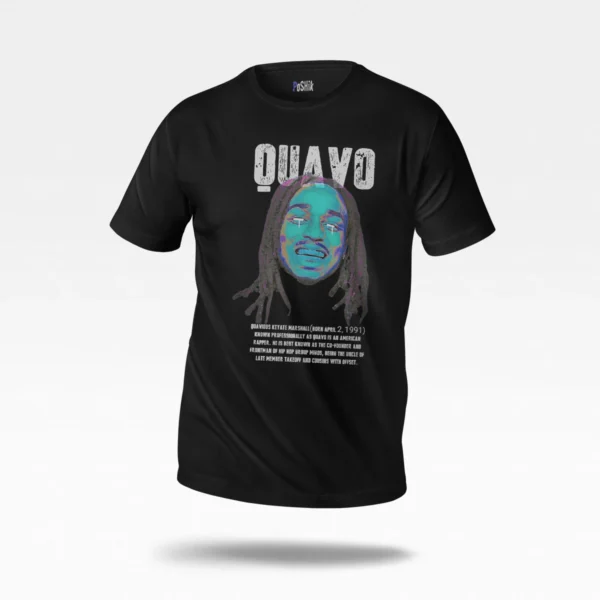 تیشرت کویوو طرح پرتره رپ (Quavo)