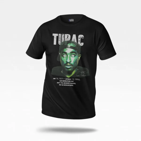 تیشرت توپاک شاکور طرح پرتره (Tupac Shakur)