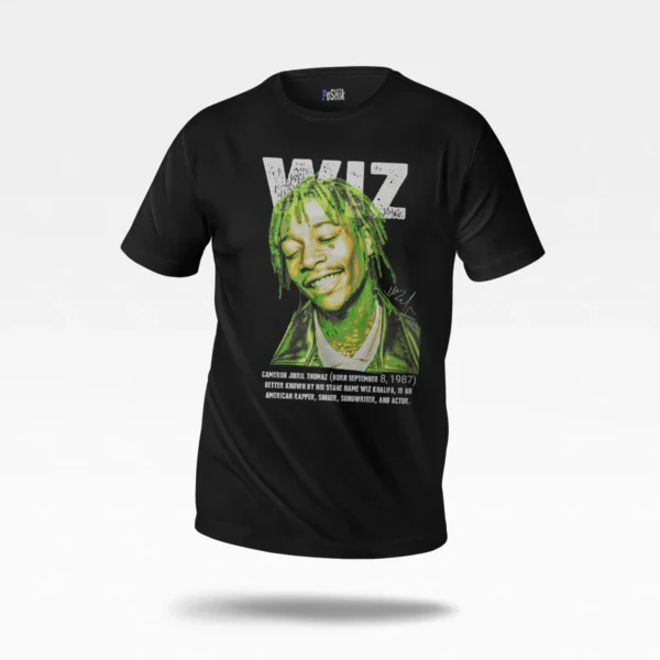 تیشرت ویز خلیفا طرح پرتره (Wiz Khalifa)