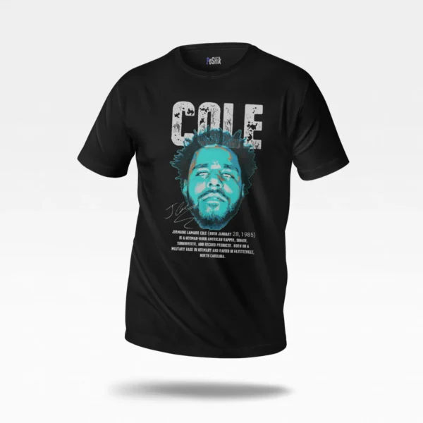 تیشرت جی کول طرح پرتره (J. Cole)