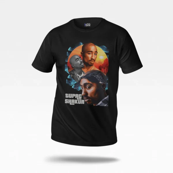 تیشرت توپاک شاکور طرح گرافیتی (Tupac Shakur)