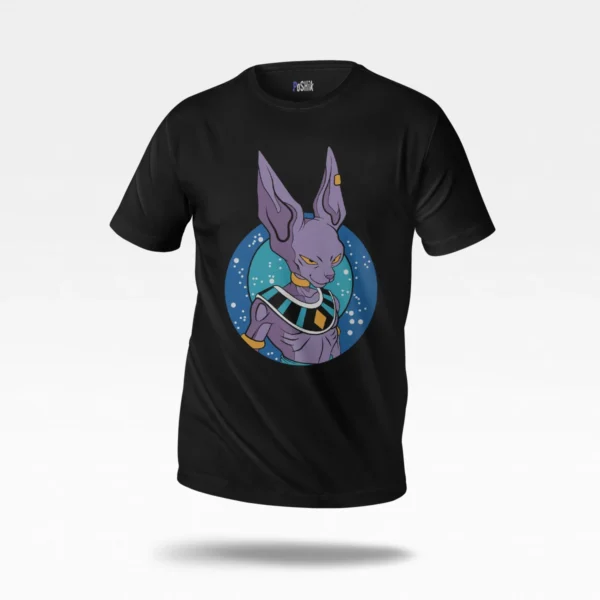 تیشرت انیمه دراگون بال طرح بیروس (Beerus)