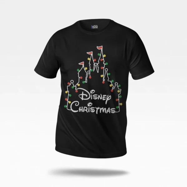 تیشرت دیزنی طرح قصر کریسمسی (Disney Christmas)