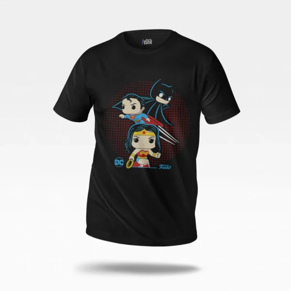 تیشرت دی‌سی طرح فانکو سوپرمن و بتمن (DC Funko)