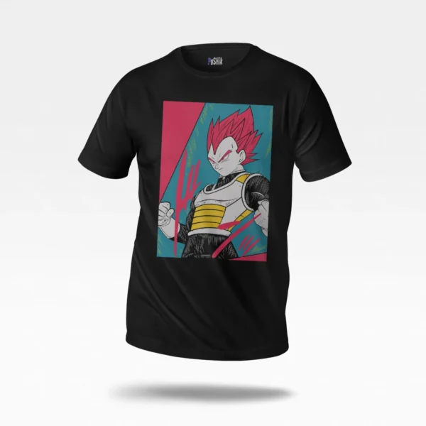 تیشرت انیمه دراگون بال طرح وجیتا (Vegeta)