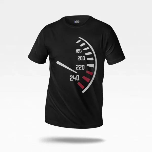 تیشرت خودرو طرح کیلومتر شمار (Speedometer)