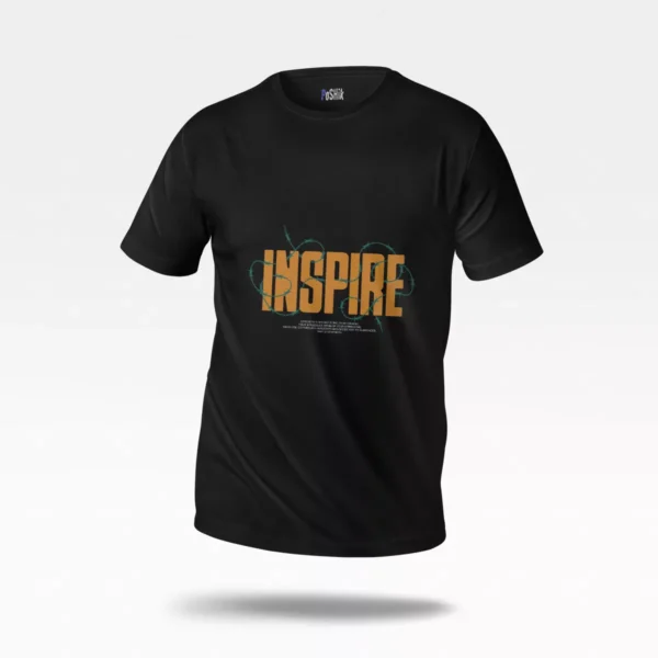 تیشرت انگیزشی طرح Inspire با تایپوگرافی
