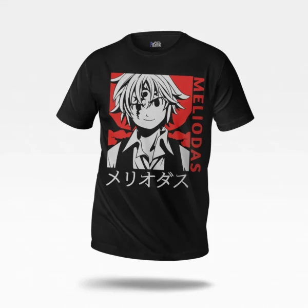 تیشرت انیمه هفت گناه کبیره طرح ملیوداس (Meliodas)
