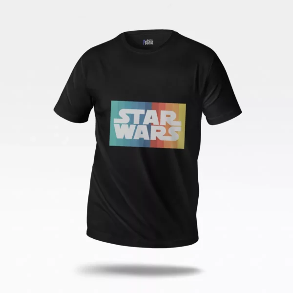 تیشرت استار وارز طرح لوگوی رنگی (Star Wars)