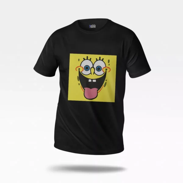تیشرت باب اسفنجی طرح صورت کارتونی بامزه (SpongeBob)
