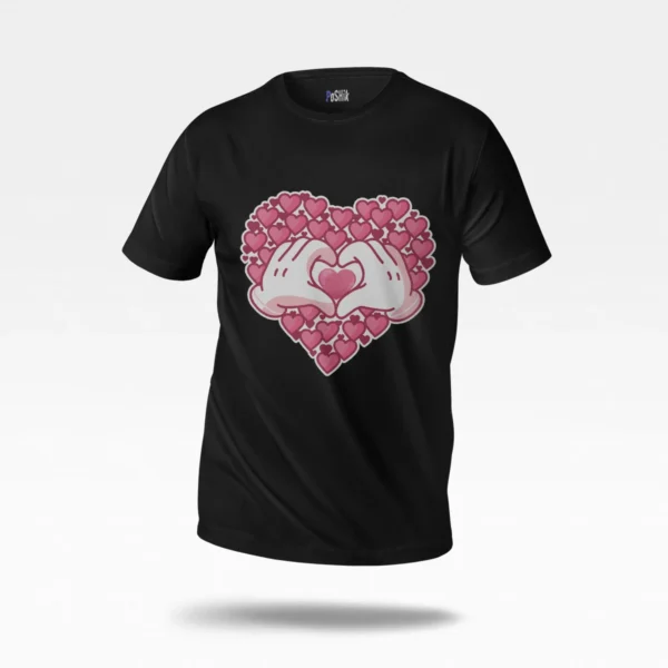 تیشرت طرح قلب دست‌ها (Heart Hands)