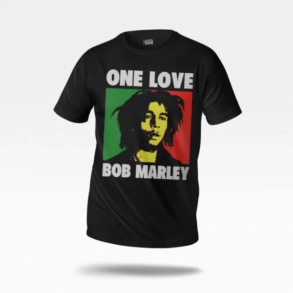تیشرت باب مارلی طرح وان لاو (Bob Marley One Love)