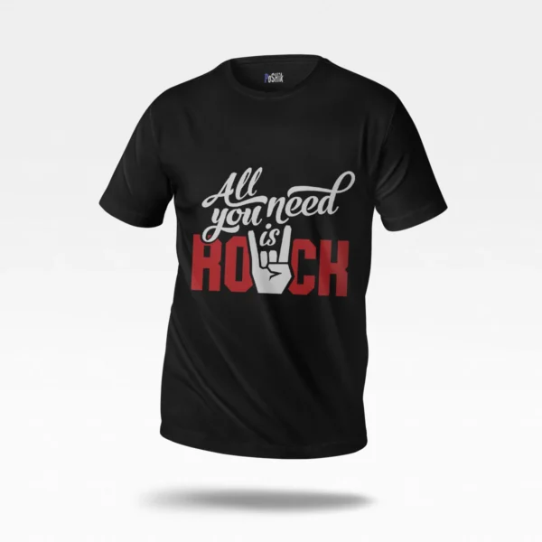 تیشرت نوشته All You Need Is Rock