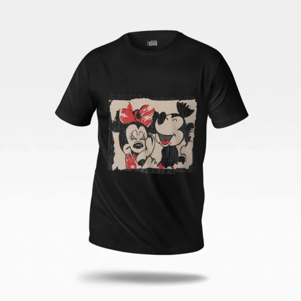تیشرت میکی و مینی موس طرح وینتیج (Mickey Minnie)