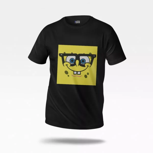 تیشرت باب اسفنجی طرح عینکی کارتونی (SpongeBob)