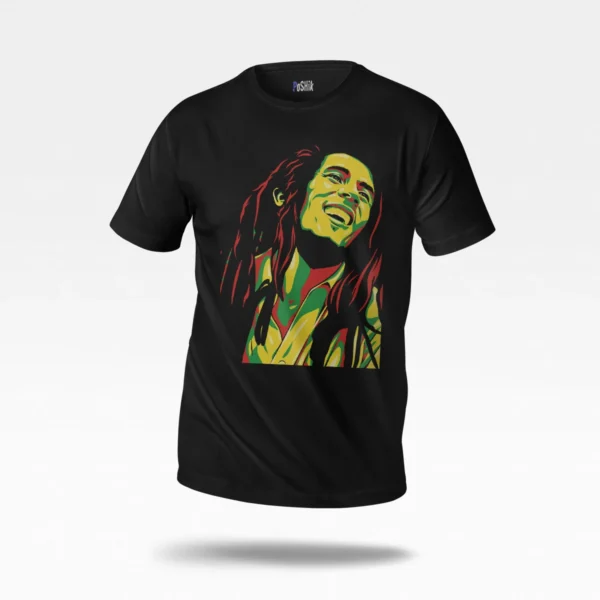 تیشرت باب مارلی طرح پرتره رستا (Bob Marley)