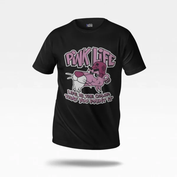 تیشرت پلنگ صورتی طرح Pink Life (Pink Panther)