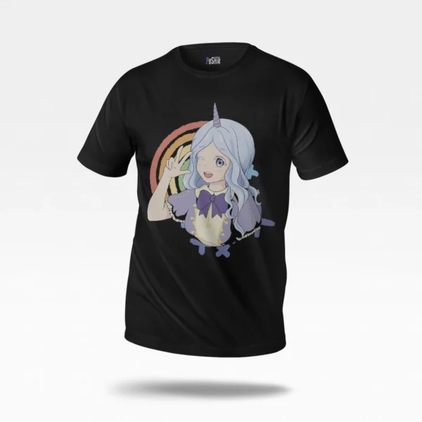 تیشرت انیمه طرح دختر یونیکورن فانتزی (Unicorn Girl)