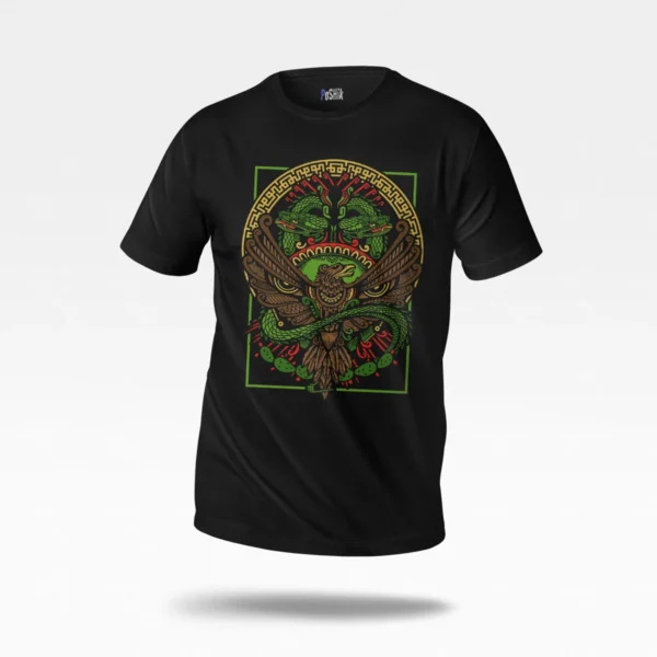 تیشرت طرح جغد و مار آزتک (Aztec Owl)