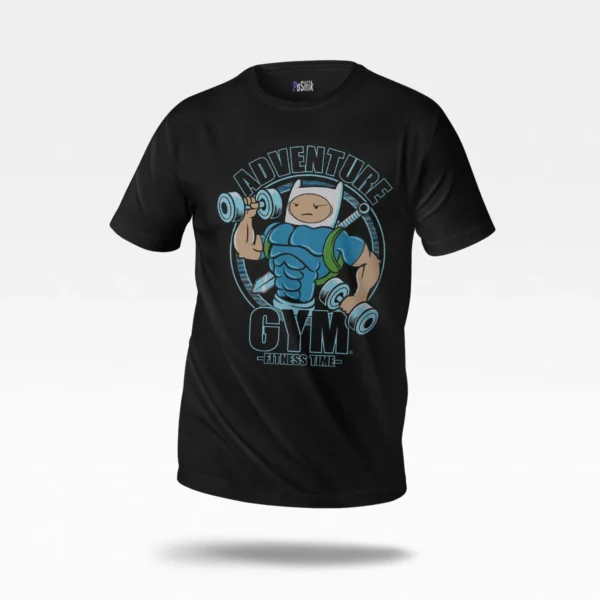 تیشرت انیمیشن Adventure Time طرح فین بدنسازی