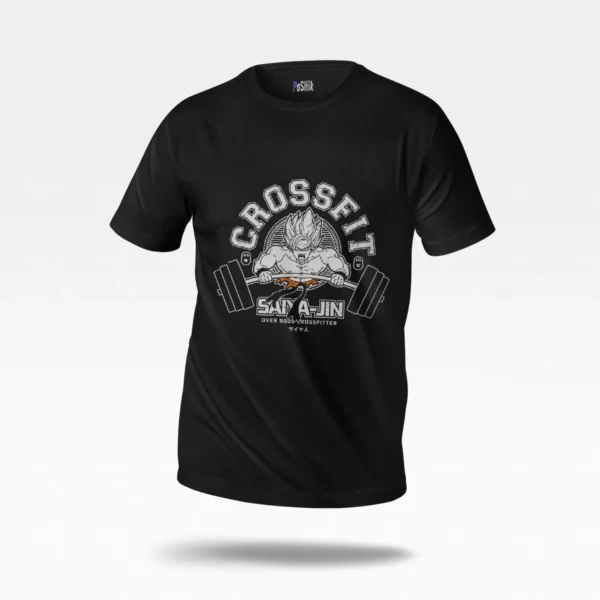 تیشرت انیمه دراگون بال طرح Crossfit Saiyan