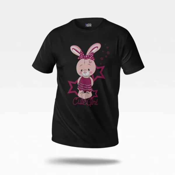 تیشرت خرگوش طرح Cute Girl
