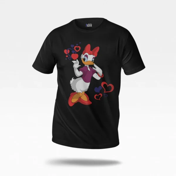 تیشرت دیزی داک طرح قلب (Daisy Duck)