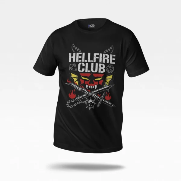 تیشرت سریال Stranger Things طرح Hellfire Club
