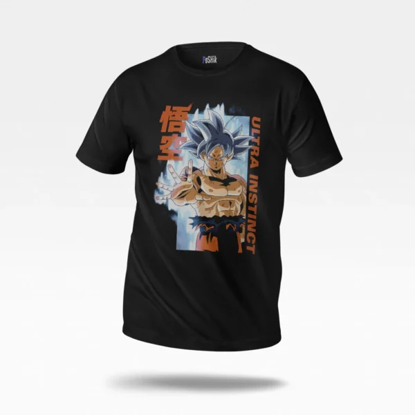 تیشرت انیمه دراگون بال طرح گوکو اولترا اینستینکت (Ultra Instinct Goku)