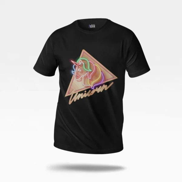 تیشرت اسب تک‌شاخ طرح نئونی (Neon Unicorn)