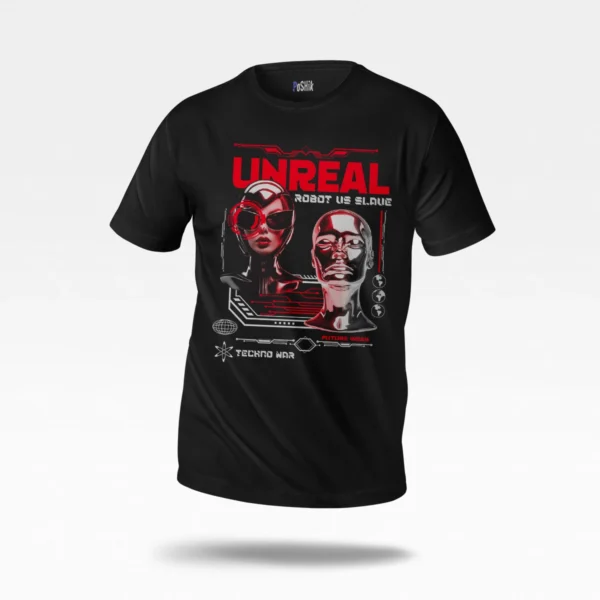 تیشرت ربات طرح Unreal Techno War