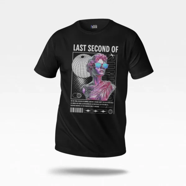 تیشرت تابستانی طرح مجسمه رترو (Last Second of Summer)