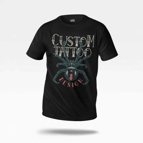 تیشرت عنکبوت طرح تاتو (Custom Tattoo)
