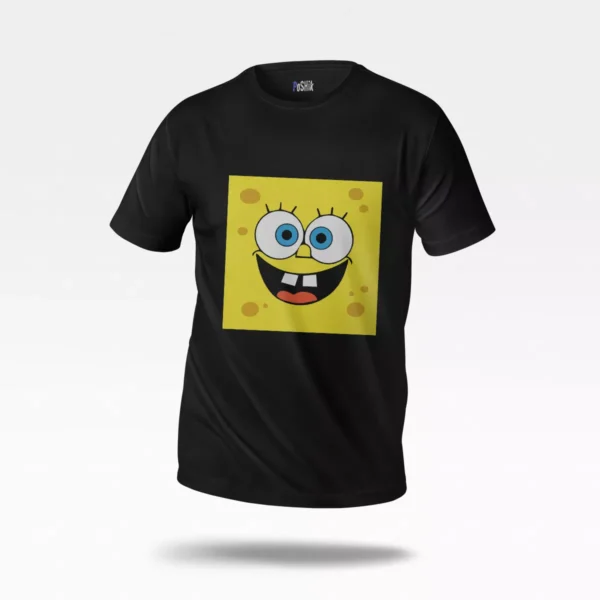 تیشرت باب اسفنجی طرح صورت ساده (SpongeBob)