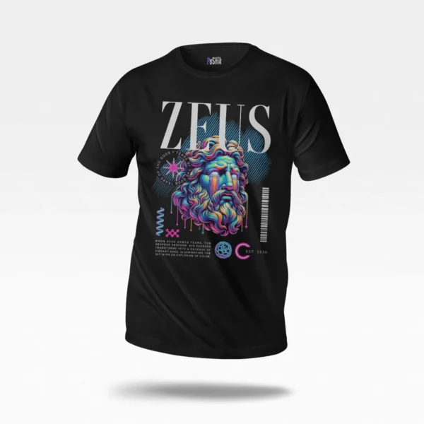 تیشرت زئوس طرح خدای یونانی (Zeus)