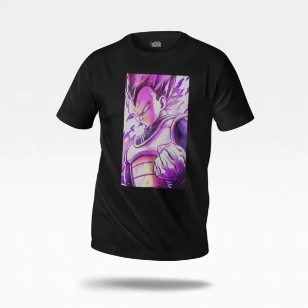تیشرت انیمه دراگون بال طرح وجیتا اولترا اگو (Vegeta Ultra Ego)