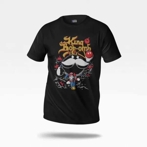 تیشرت سوپر ماریو طرح کینگ باب-اُمب (King Bob-omb)